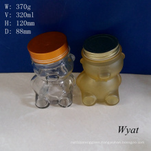 320ml 11oz Bear Design Glass Storage Jar Glass Jam Jar Glass Candy Jar Wholesale